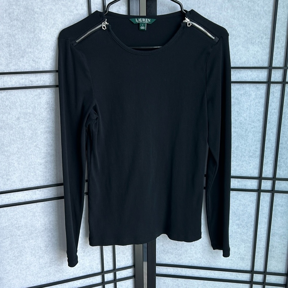 NWOT Lauren Ralph Lauren Ribbed Top